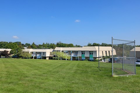our apartments are located in the middle of a soccer field