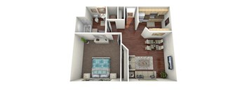 1BR/1BA Tivoli (Midrise)