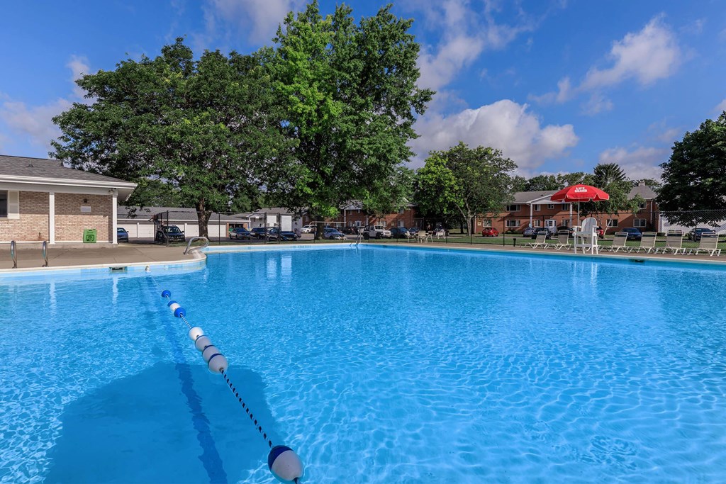 the swimming pool at our apartments