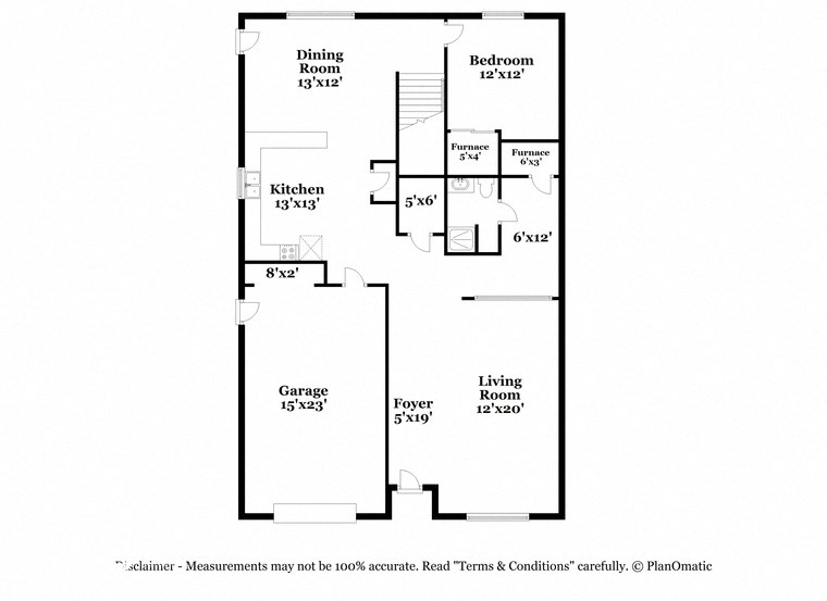 this is the floor plan for a bedroom apartment