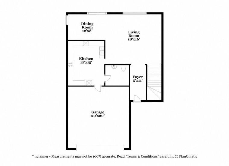 this is the floor plan for a bedroom apartment with a bathroom and a closet