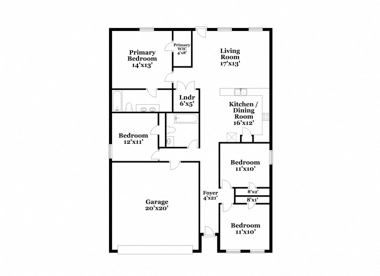 a floor plan of a house with two floors and a garage