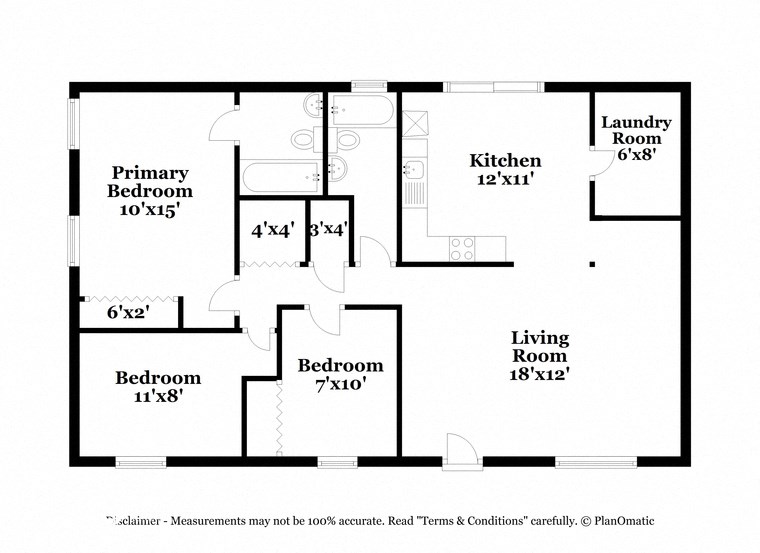 a floor plan of a house with a bedroom and a living room