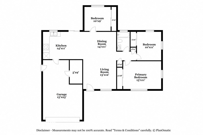 this floor plan is an approximation of our floor plan and may not include all measurements