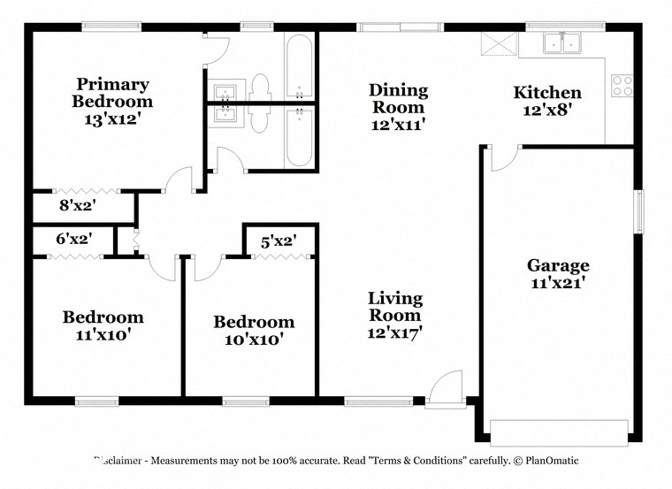a floor plan of a house with a bedroom and a living room