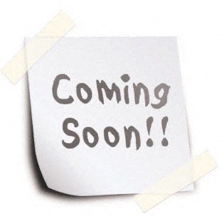 a piece of paper with a coming soon sign on it