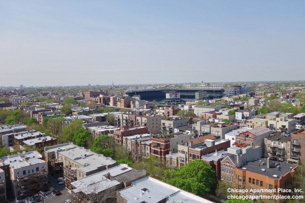 a view of the city from a roof