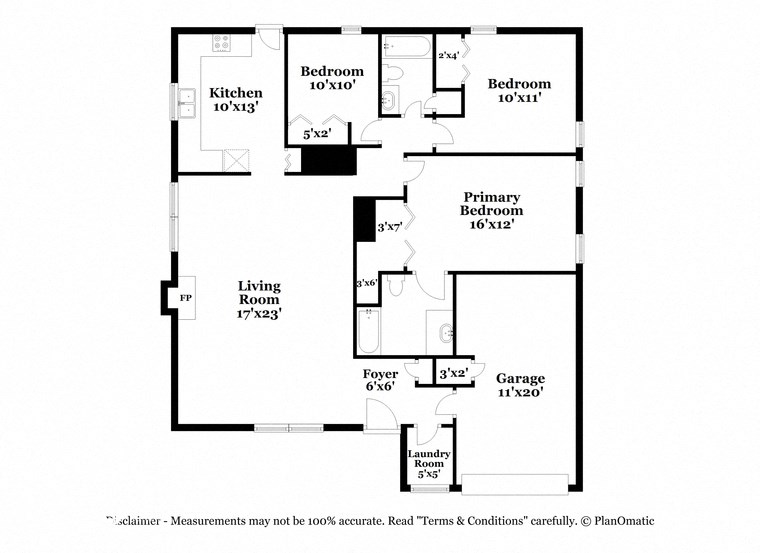 a floor plan of a house with a bedroom and a living room