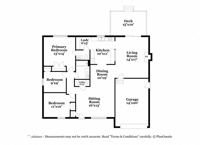 a floor plan of a home with a bedroom and a living room