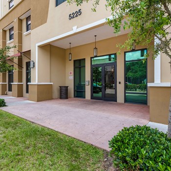 Courtyard entry to clubhouse
