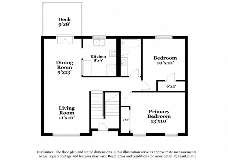 a floor plan of a house with a bedroom and a living room