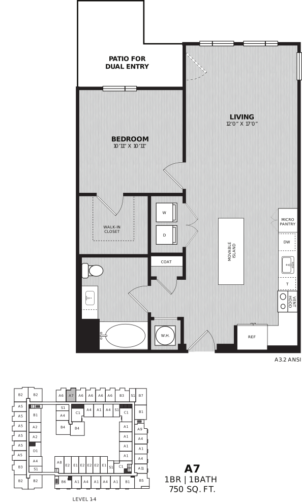 1 Bed/1 Bath-A7 Eames