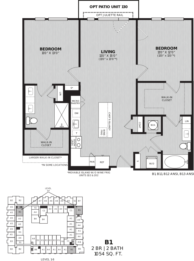 2 Bed/2 Bath-B1 Poltrona