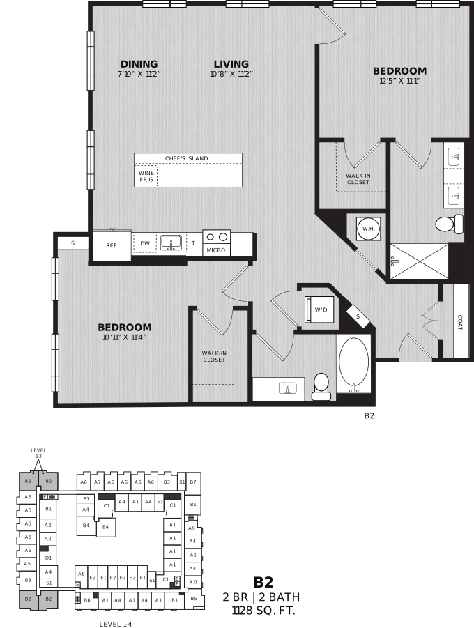 2 Bed/2 Bath-B2 Provincial
