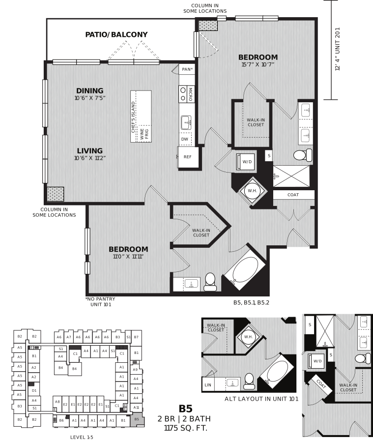 2 Bed/2 Bath-B5 Thonet
