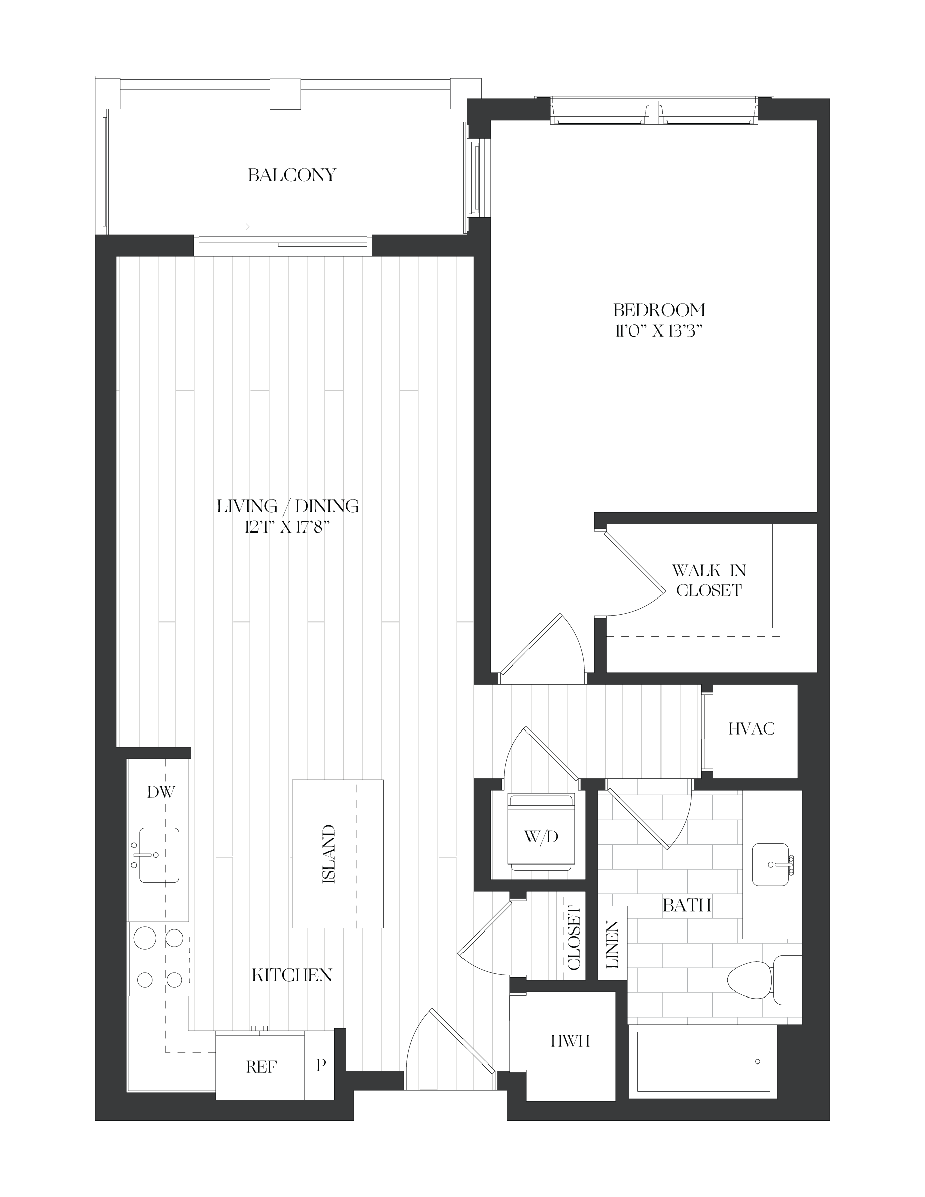 1 Bed/1 Bath-1B-3-A-The Barrett