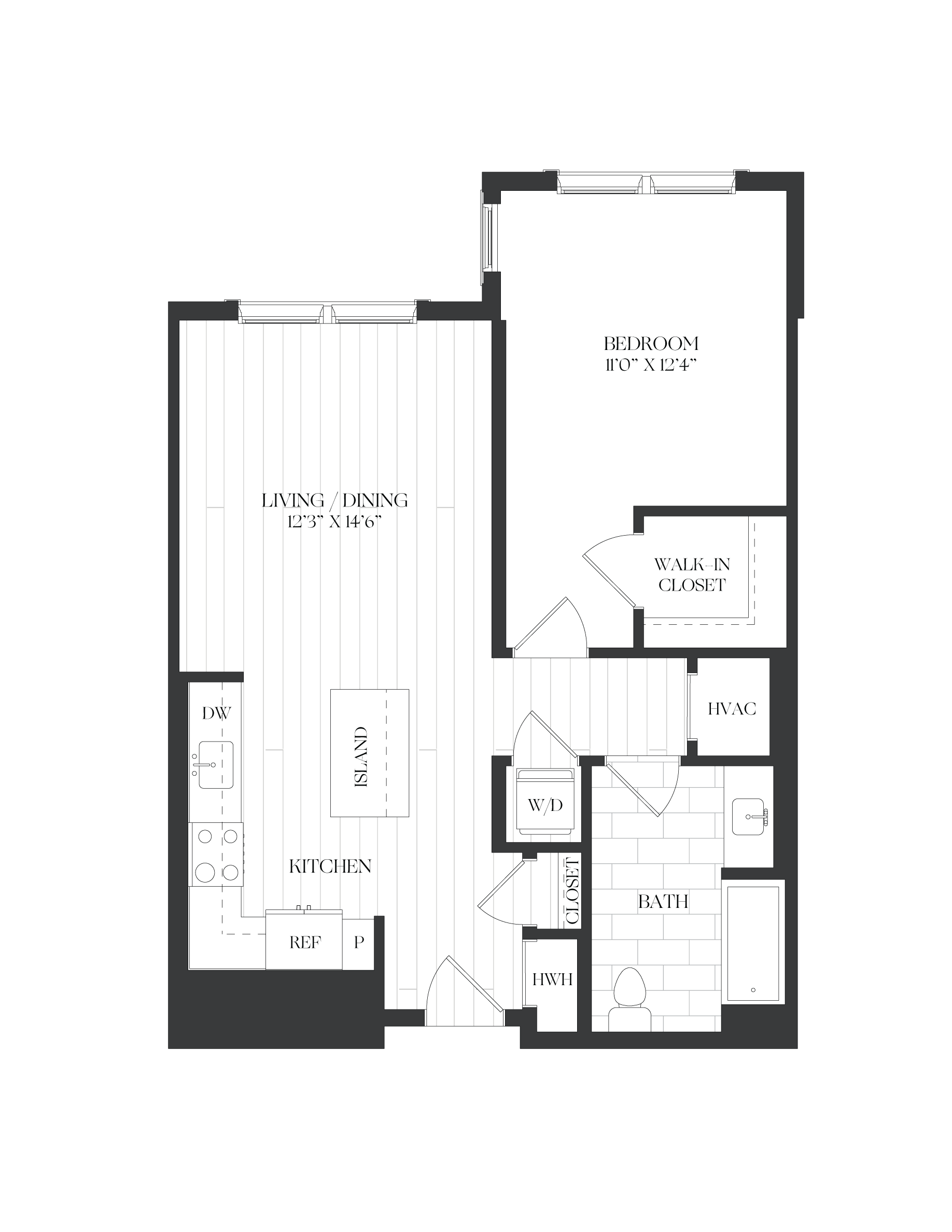 1 Bed/1 Bath-1B-3-D-The Barrett