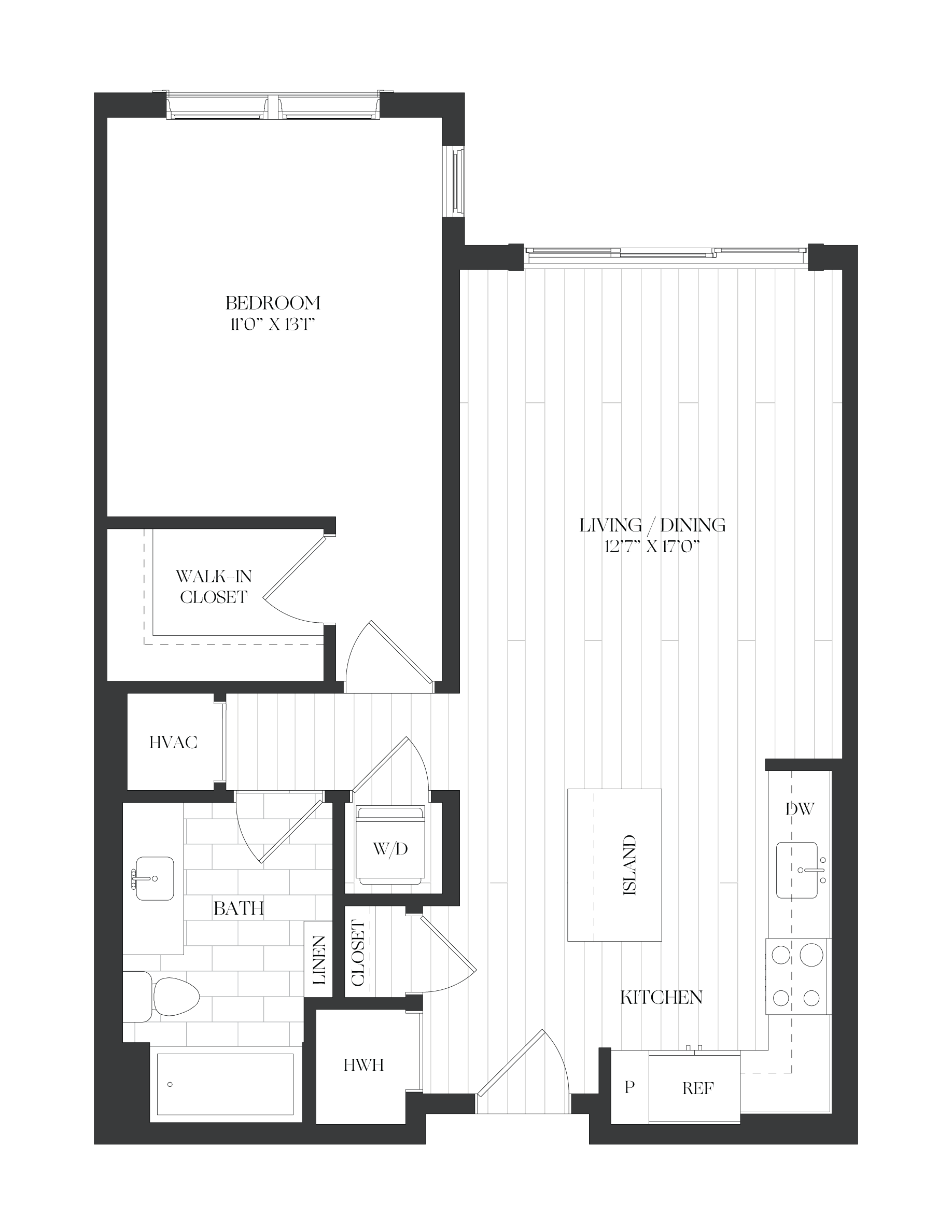 1 Bed/1 Bath-1B-3-G-The Barrett