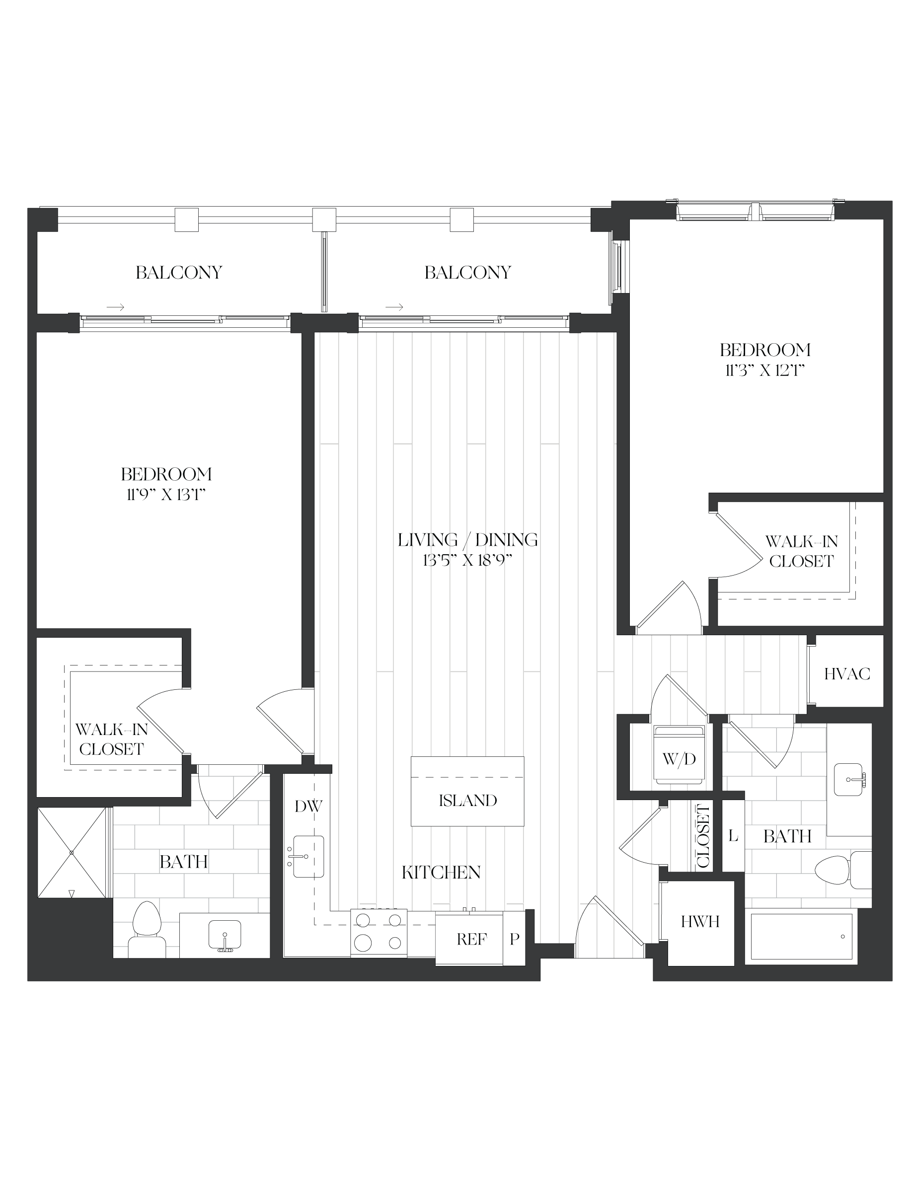 2 Bed/2 Bath-2B-3-A-The Barrett