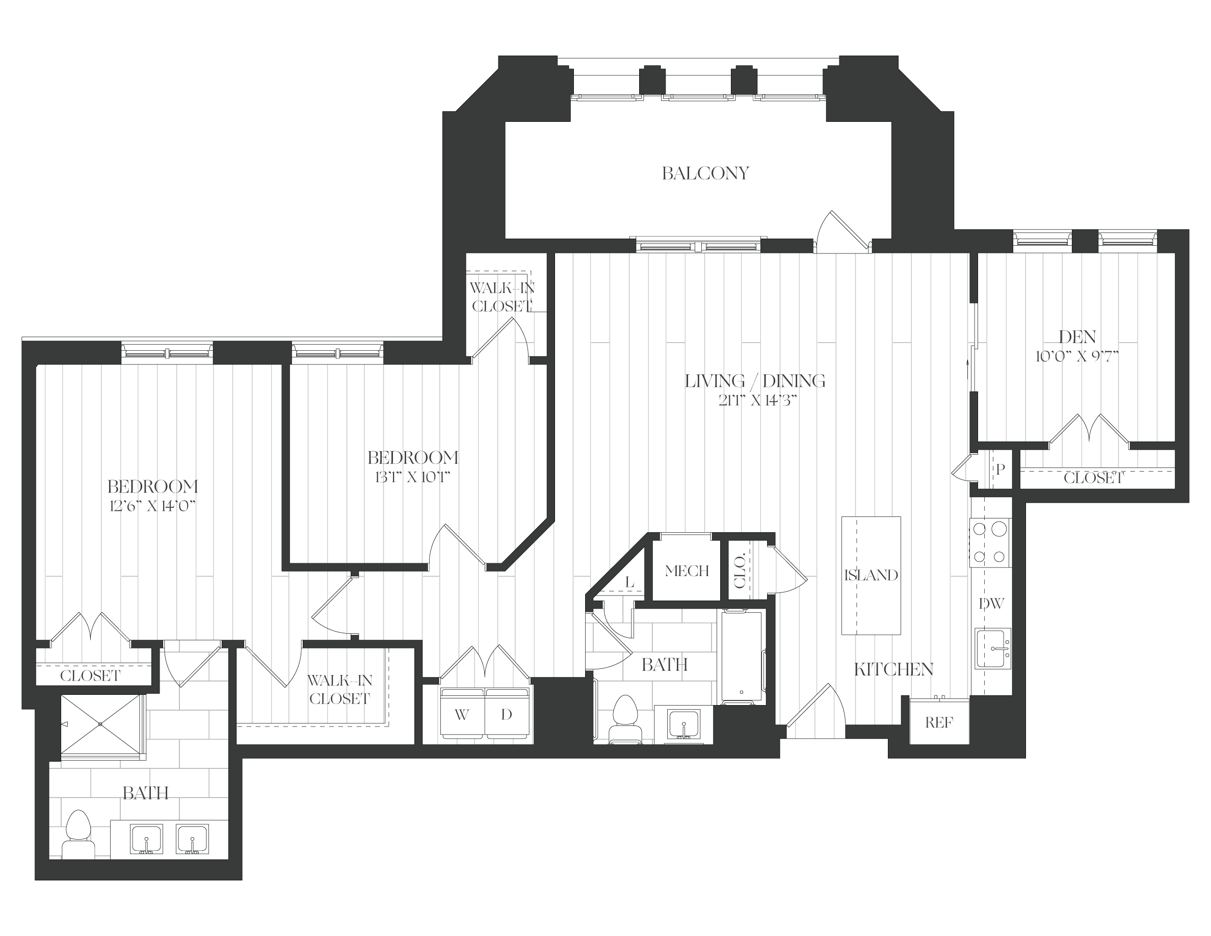 3 Bed/2 Bath-3B-1B-The Claude