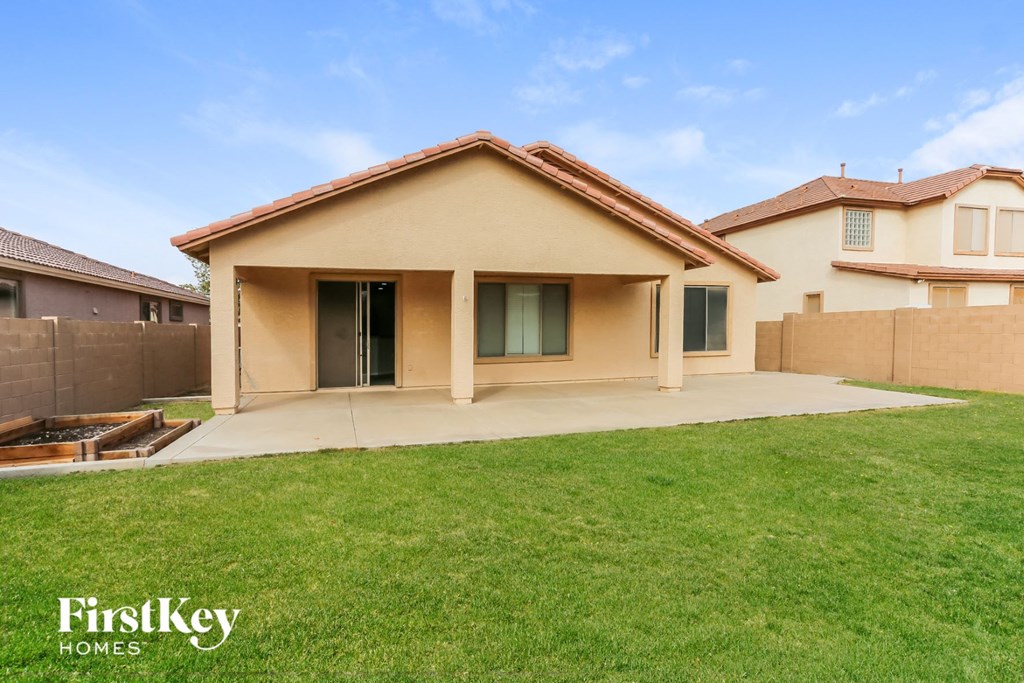 a house with a yard and a lawn
