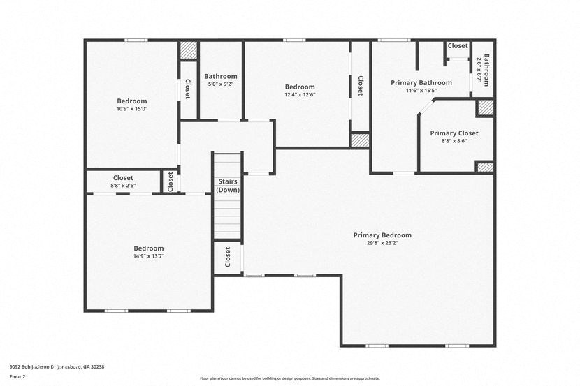 a floor plan of a house with a bedroom and a living room