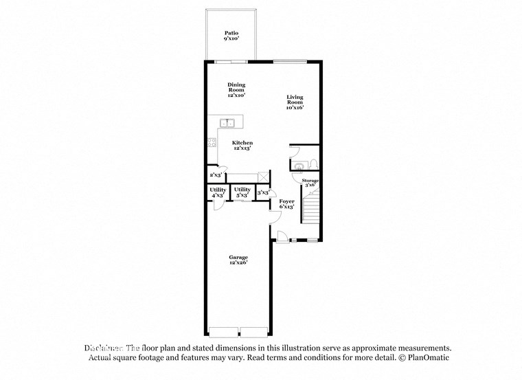 this floor plan is an approximation of our floor plans