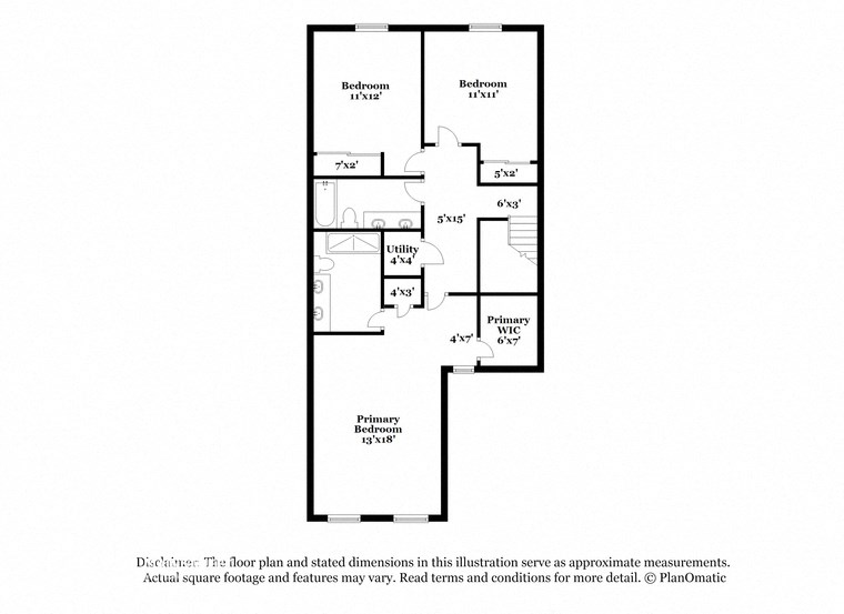 this floor plan is an approximation of a floor plan for an apartment