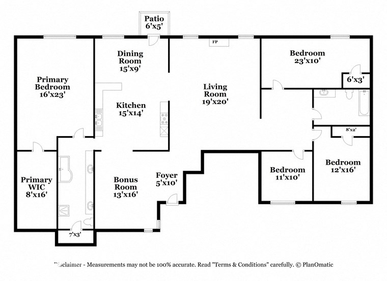 a schematic diagram of the floor plan of a house
