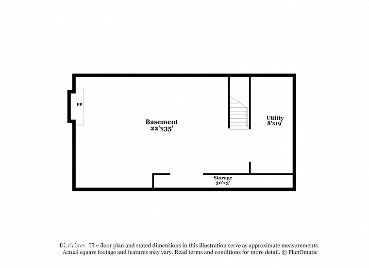 a schematic diagram of the floor plan and sealed dimensions in this micro apartment