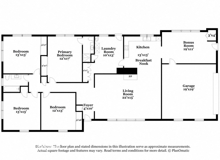 the floor plan of the second level of the house
