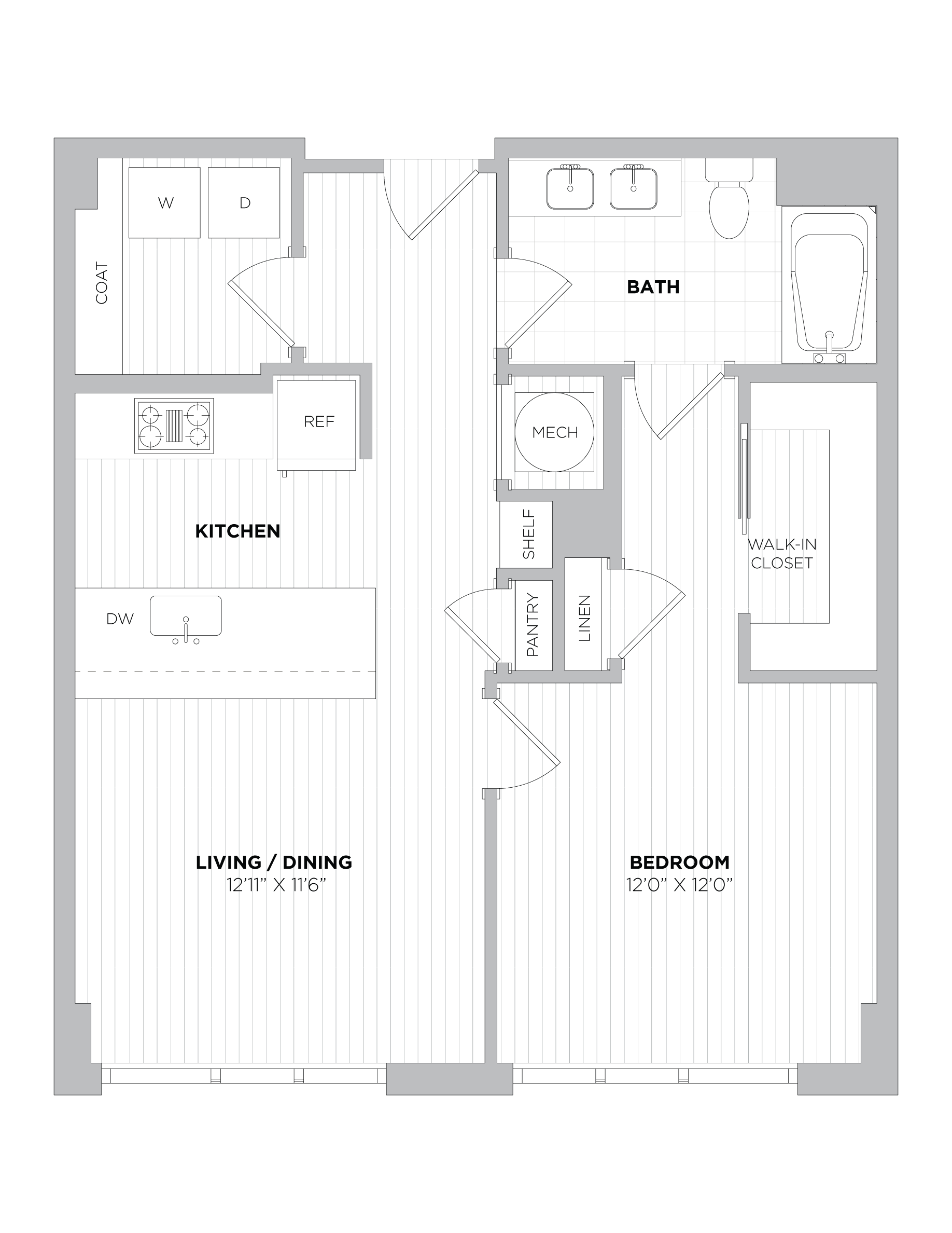 1 Bed/1 Bath-1B.1