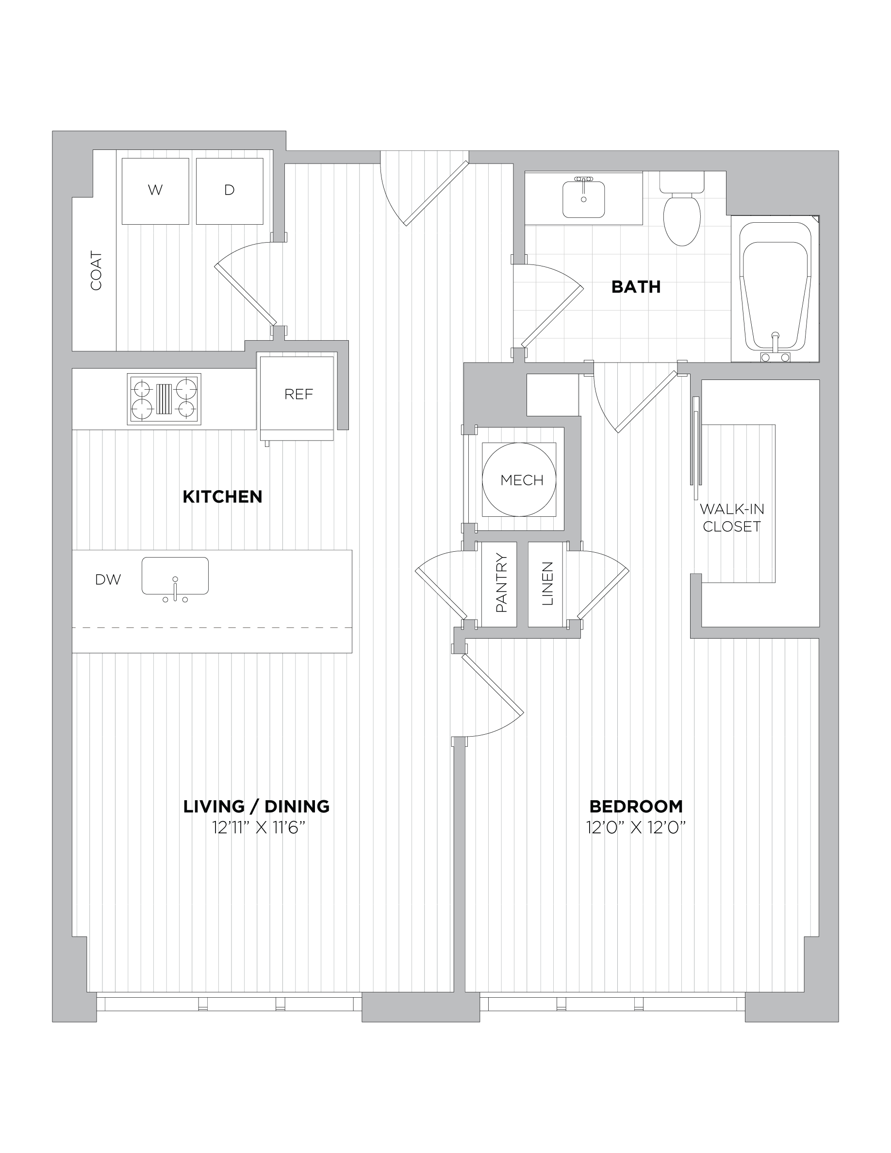 1 Bed/1 Bath-1B.2