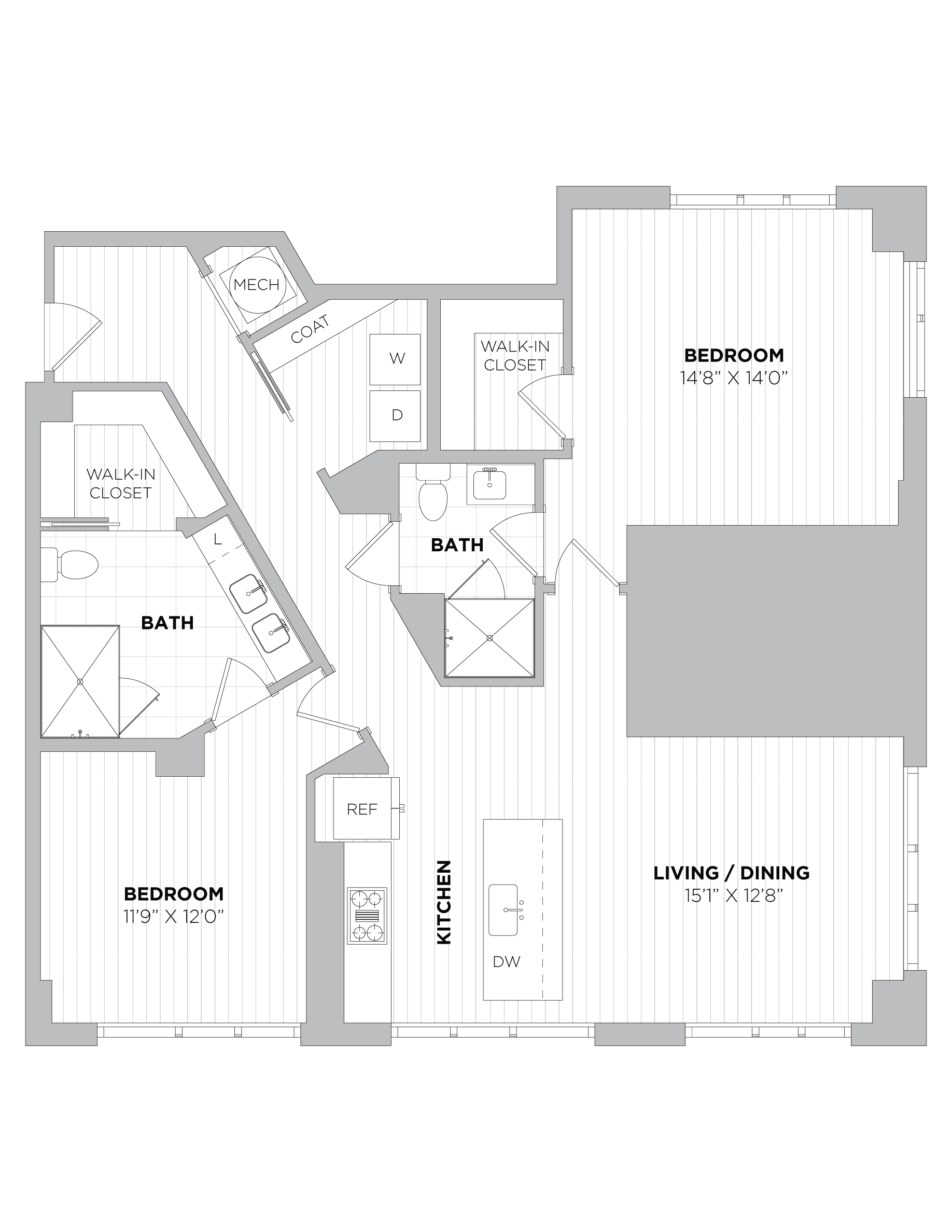 2 Bed/2 Bath-2E.1
