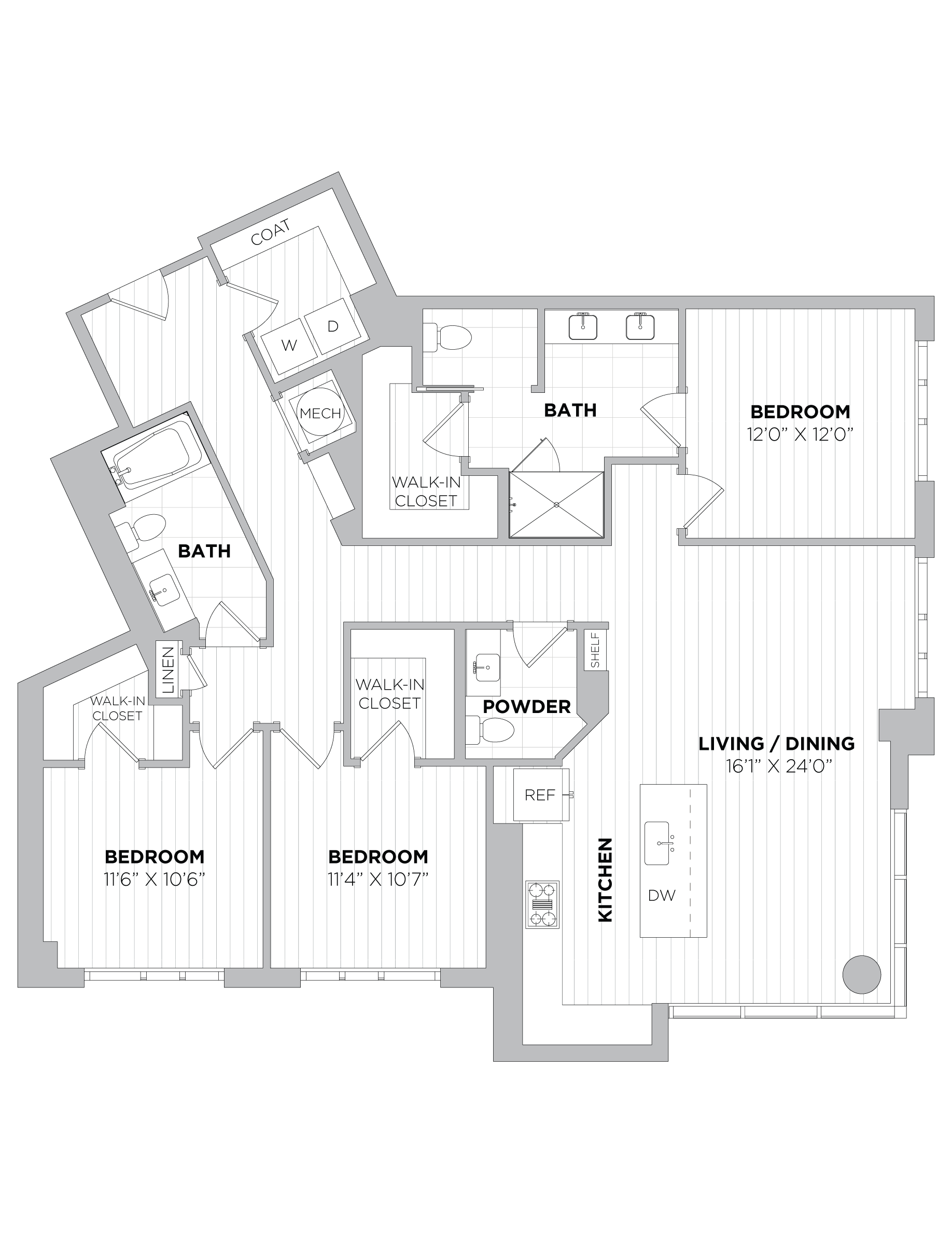 3 Bed/2.5 Bath-3A