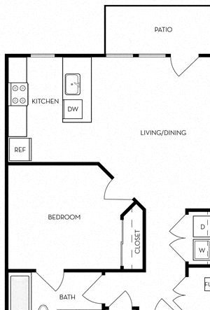 1 Bedroom, 1 Bath