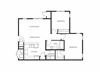 Two bedroom one bathroom