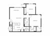 Two bedroom one bathroom