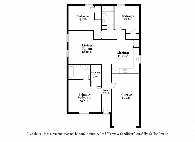 this is the floor plan for a bedroom apartment