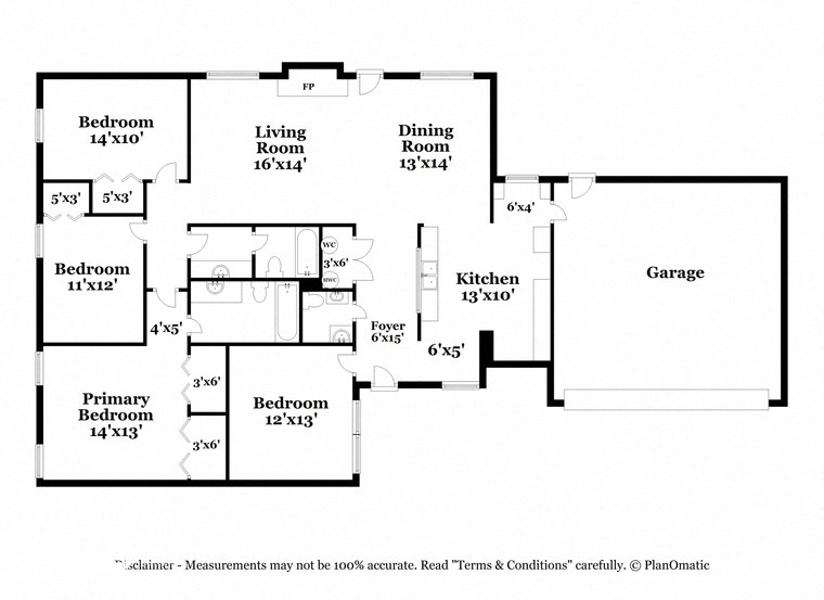 a floor plan of a house with two floors and a garage