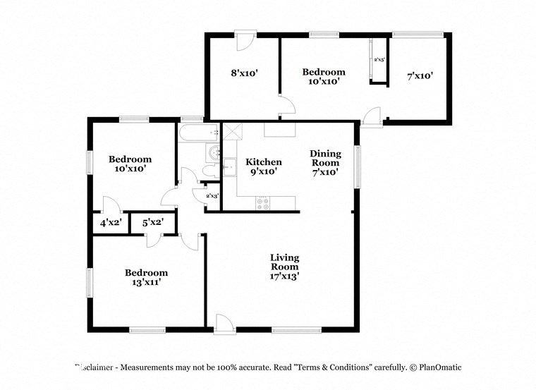 this floor plan is an approximation of our floor plan and may not include all measurements