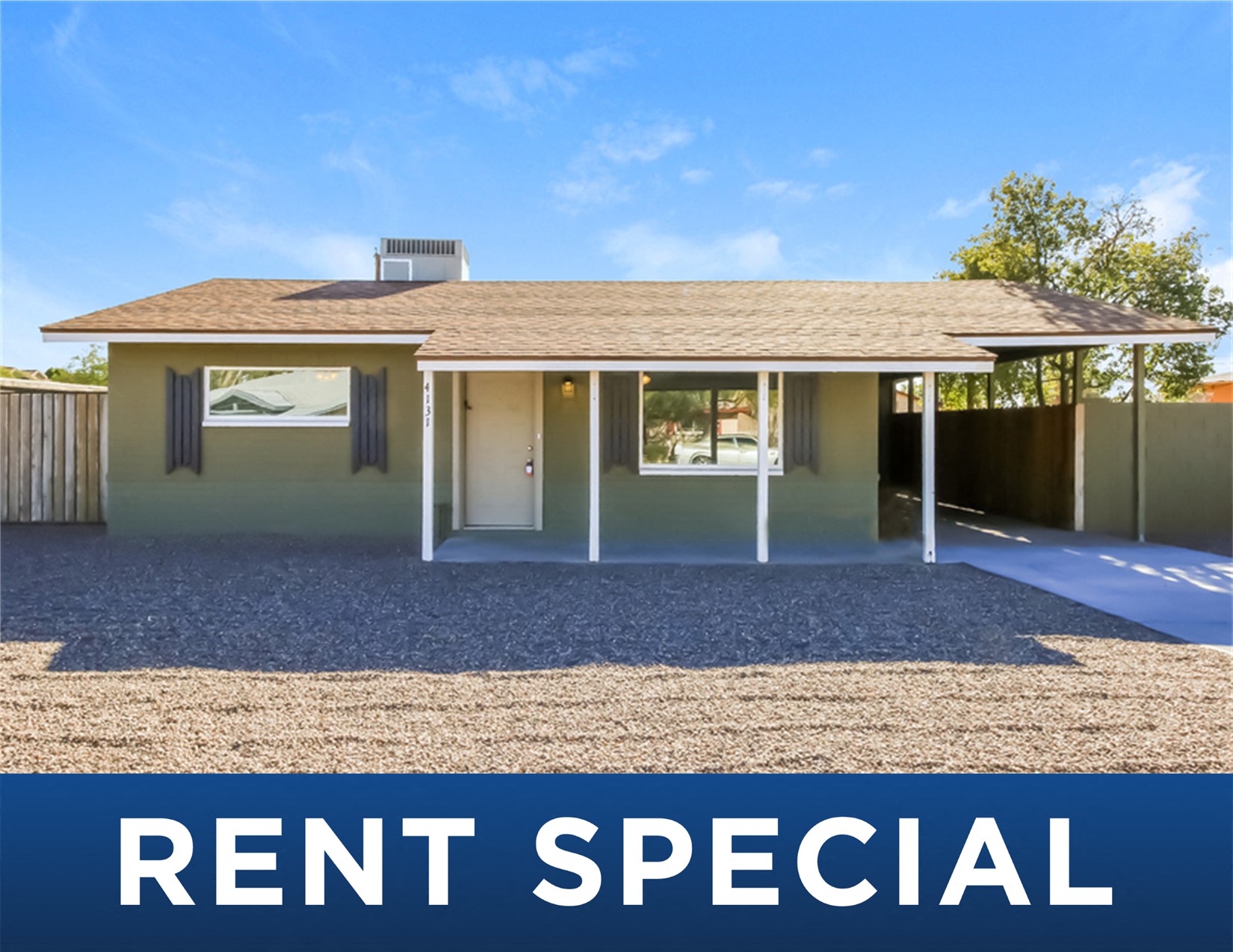 this is a rendering of a rental house with rent special