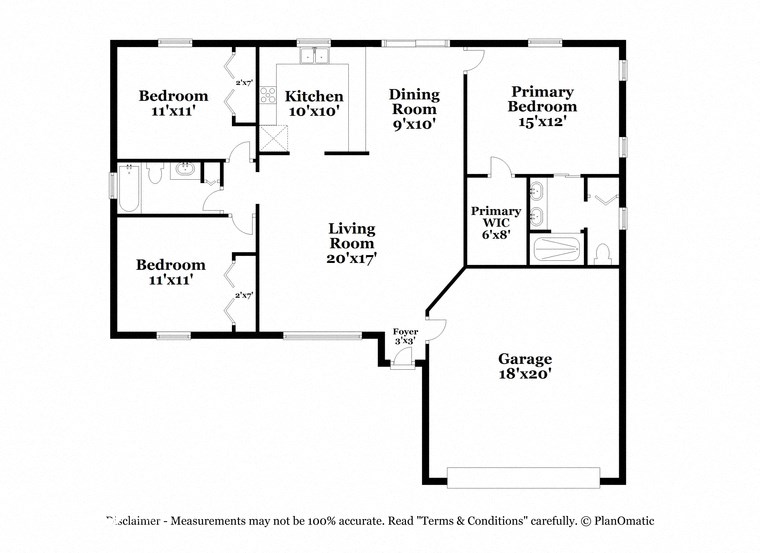 a floor plan of a house with a bedroom and a living room
