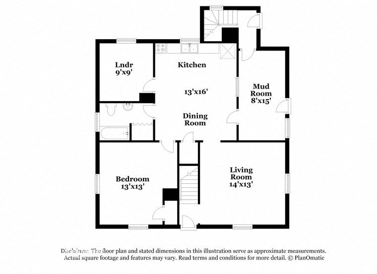 a floor plan of a house with bedrooms and a living room
