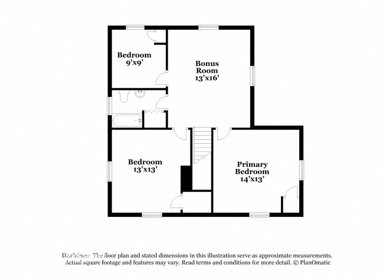 a floor plan for a bedroom and bathroom with roommates