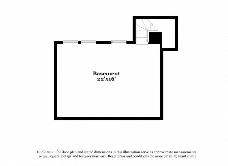 a schematic diagram of the floor plan of a house