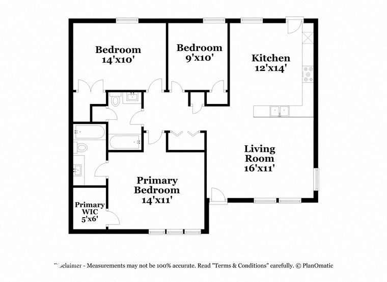 a floor plan of a house with a bedroom and a living room