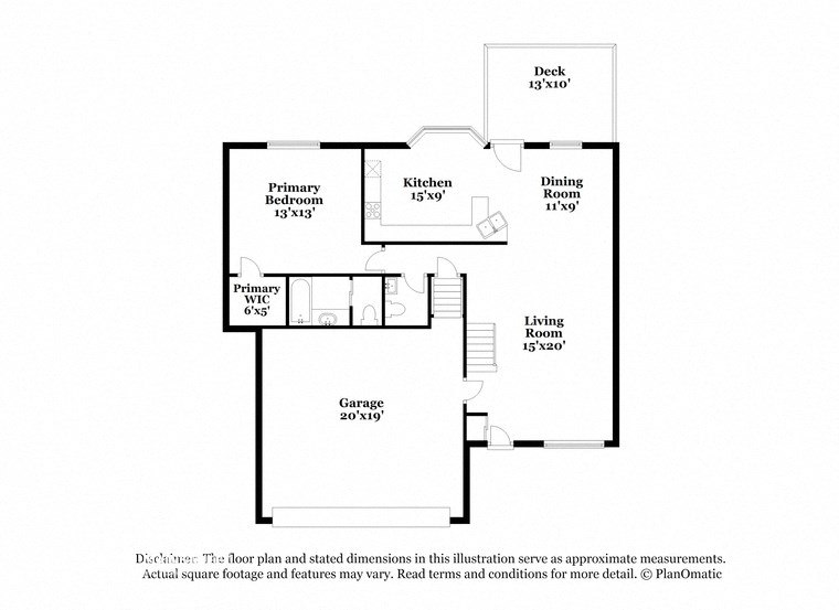 the schematic diagram of the floor plan of the residence