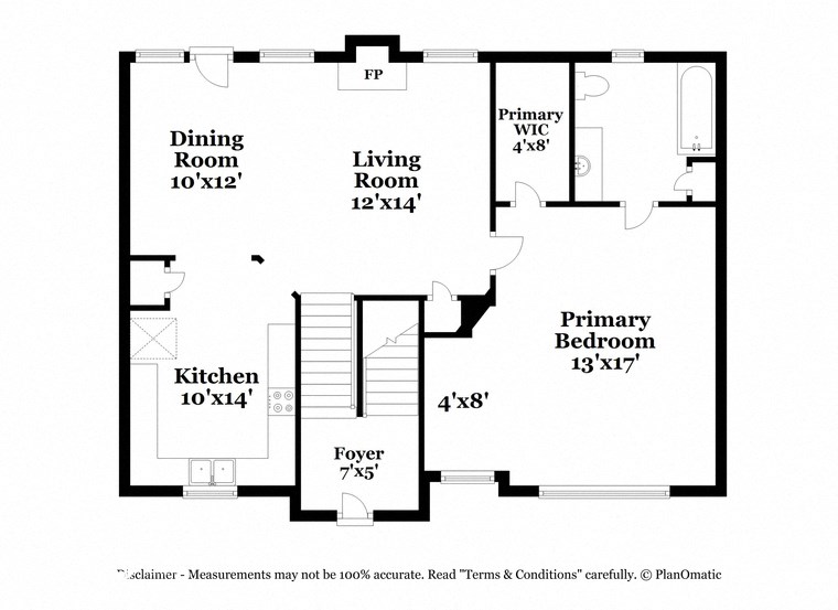 a floor plan of a house with a bedroom and a living room