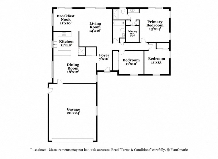 a floor plan of a house with a bedroom and a living room